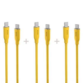 Aohi Silky 140W Type-C to Type-C 1 mt PD 3.1 480 MBPS Süper Hızlı Şarj ve Data Kablosu Seti 3'lü