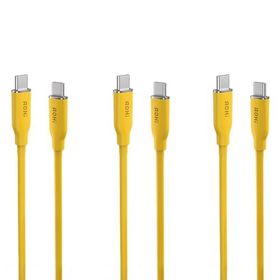 Aohi Silky 140W Type-C to Type-C 1 mt PD 3.1 480 MBPS Süper Hızlı Şarj ve Data Kablosu Seti 3'lü