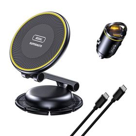 Aohi Superauto 45W Araç İçi Şarjı + 15W Şarj Aleti ve Katlanır Telefon Tutucu