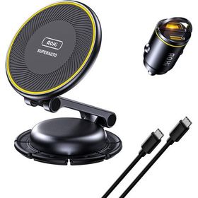 Aohi Superauto 45W Araç İçi Şarjı + 15W Şarj Aleti ve Katlanır Telefon Tutucu