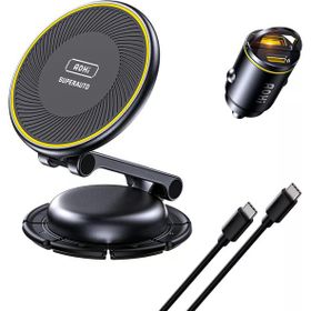 Aohi Superauto 45W Araç İçi Şarjı + 15W Şarj Aleti ve Katlanır Telefon Tutucu
