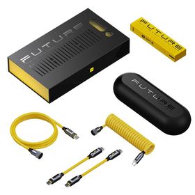 Aohi The Future Creative Power 240W Type-C to Type-C 2.6 mt Modüler Uzayabilen 40 GBPS 8in1 PD 3.1 Süper Hızlı Şarj ve Data Kablo Seti