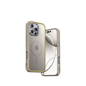 Aohi The Future Iphone 16 Pro Max Magsafe Uyumlu Desert Titanium Gri Telefon Kılıfı