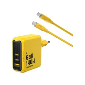 Aohi Youth 140W 3 Portlu Şarj Adaptörü + 140W 1 mt PD 3.1 480 MBPS Süper Hızlı Şarj ve Data Kablosu Seti