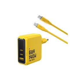 Aohi Youth 140W 3 Portlu Şarj Adaptörü + 140W 1 mt PD 3.1 480 MBPS Süper Hızlı Şarj ve Data Kablosu Seti