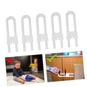 AOKWAWALIY 4 Paket Manyetik Sürgülü Geçici Kapı Soyunma Çocuk Güvenlik Kilidi