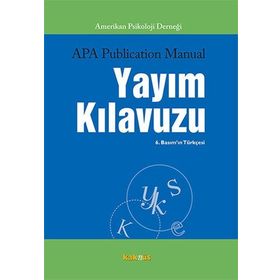 APA Publication Manual Yayım Kılavuzu - Cenk Pamay Zeynep Gökay Üstün