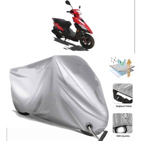 Apachi Alfa 50 Siyah Arka Çanta Uyumsuz Ultra Kalın Su Geçirmez Motor Brandası