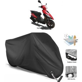 Apachi Alfa 50 Siyah Arka Çanta Uyumsuz Ultra Kalın Su Geçirmez Motor Brandası