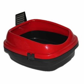 Apco PetStyle 49.5x40x22 cm Kırmızı Comfort Kürekli Kedi Tuvaleti