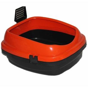 Apco PetStyle 49.5x40x22 cm Kırmızı Comfort Kürekli Kedi Tuvaleti