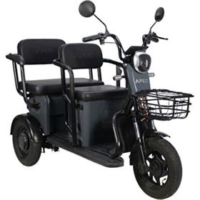 Apec APM5 Metalik Gri Üç Tekerlekli Elektrikli Moped