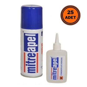Apel 100 gr CA + 400 ml AC 1 Koli 25 Adet Hızlı Yapıştırıcı