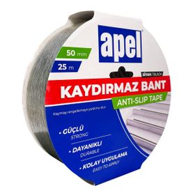 Apel 50 mm 25 m Siyah Kaydırmaz Bant