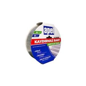 Apel 50 mm 25 m Siyah Kaydırmaz Bant