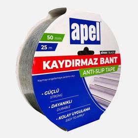 Apel 50 mm 25 m Siyah Kaydırmaz Bant