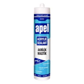 Apel 500 g Beyaz Silikonize Akrilik Mastik