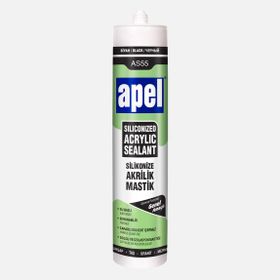 Apel 500 gr Silikonize Akrilik Siyah Mastik