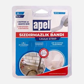 Apel Beyaz 38 mm 3.35 mt Sızdırmazlık Bandı