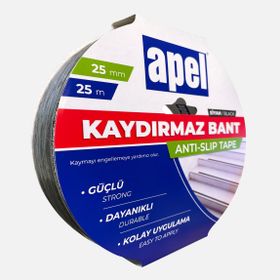 Apel Kaydırmaz Siyah 25 mmx25 m Bant