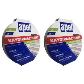 Apel Kaydırmaz Siyah 25 mmx25 m Bant
