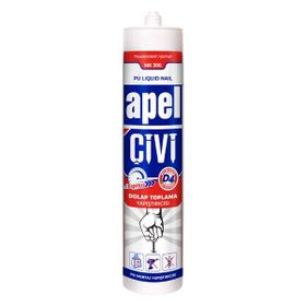 Apel MK300 1 Koli 30 Adet PU Ekspres Sıvı Çivi 390 gr Kartuş Şeffaf