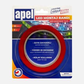 Apel Şeffaf 10 mm 3 mt Led Bant
