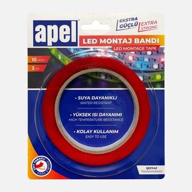 Apel Şeffaf 10 mm 3 mt Led Bant