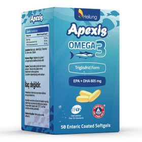Apexis Omega-3 İçeren 50 Kapsül Balık Yağı
