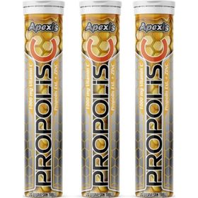 Apexis Propolis Vitamin C 1000 mg D3 Zinc 20 Efervesan Tablet