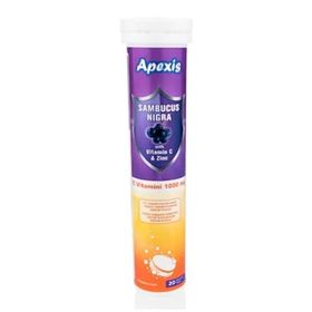 Apexis Sambucus Nigra Vitamin C Zinc 1000 mg 3x20 Efervesan Tablet