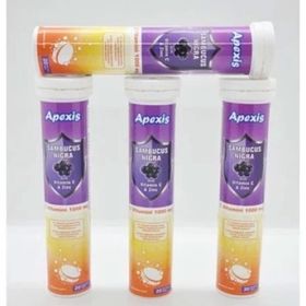 Apexis Sambucus Nigra Vitamin C Zinc 1000 mg 4x20 Efervesan Tablet
