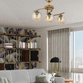 Aplika Elite 3'lü Eskitme Bal Camlı Modern Avize
