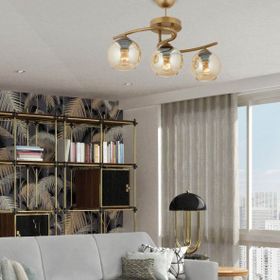 Aplika Elite 3'lü Eskitme Bal Camlı Modern Avize