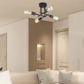 Aplika Glam 4'lü Modern Plafonyer Avize