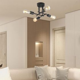 Aplika Glam 4'lü Modern Plafonyer Avize
