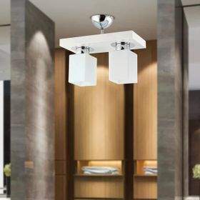 Aplika Kare 2'li Modern Plafonyer Avize