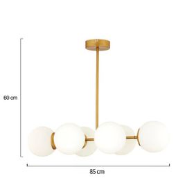 Aplika Lema 6'lı Eskitme Modern Avize