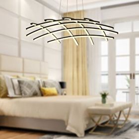 Apliqa 12150-92W-BL Brian Mat Siyah Boyalı Ledli Avize