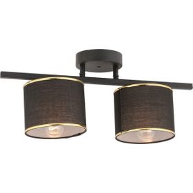 Apliqa 3074-02-BL Selina 2'li Siyah Plafonyer Avize