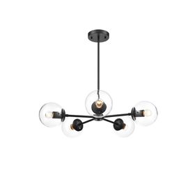 Apliqa 3316-05-BL Venon 5 Li Siyah Avize