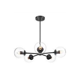 Apliqa 3316-05-BL Venon 5 Li Siyah Avize