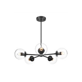 Apliqa 3316-05-BL Venon 5 Li Siyah Avize