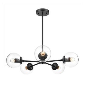 Apliqa 3316-05-BL Venon 5 Li Siyah Avize