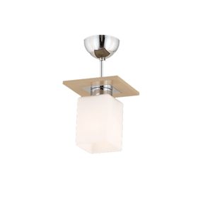 Apliqa 3337-01-K-CF Atlas Tekli Kahve Kare Avize
