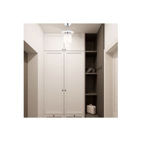Apliqa 3337-01-Y-WH Atlas Tekli Beyaz Yuvarlak Avize