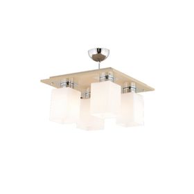 Apliqa 3337-04-CF Atlas 4'lü Kahve Kare Avize