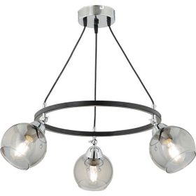 Apliqa 3418-03-BL Flora 3'lü Krom Detaylı Avize