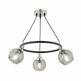 Apliqa 3418-03-BL Flora 3'lü Krom Detaylı Avize
