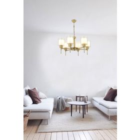 Apliqa 3421-06-FR Goldie 6'lı Eskitme Avize